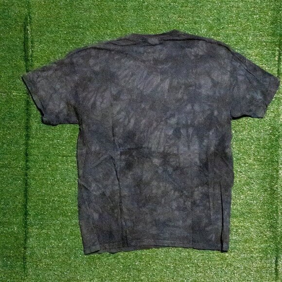 VINTAGE 1999 THE MOUNTAIN MENS T SHIRT BLUE TIE DYE MARBLE DEER OUTDOORS SZ XXL - Picture 2 of 5